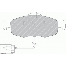 FSL766 FERODO Комплект тормозных колодок, дисковый тормоз