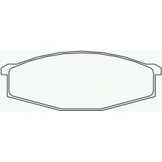 MDB1204 MINTEX Комплект тормозных колодок, дисковый тормоз