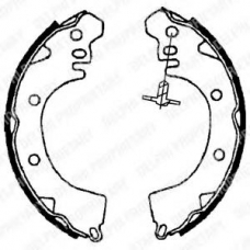 LS1705 DELPHI Комплект тормозных колодок