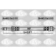 6606006 SASIC Тормозной шланг