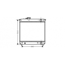 SZ2024 AVA Радиатор, охлаждение двигателя