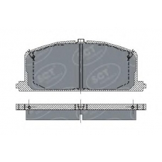 SP 118 SCT Комплект тормозных колодок, дисковый тормоз