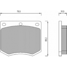 435981 ROULUNDS Комплект тормозных колодок, дисковый тормоз