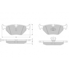 PF1070 PROCODIS FRANCE Комплект тормозных колодок, дисковый тормоз