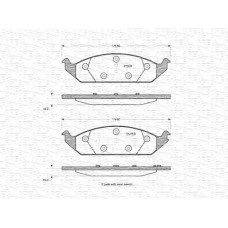 363702160835 MAGNETI MARELLI Комплект тормозных колодок, дисковый тормоз