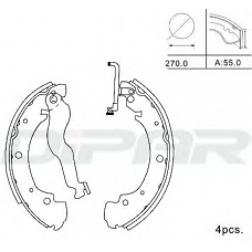 DPB1023 DITAS Комплект тормозных колодок