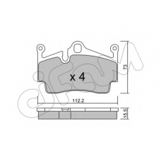 822-894-0 CIFAM Комплект тормозных колодок, дисковый тормоз