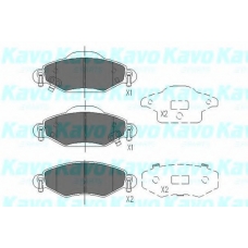 KBP-9023 KAVO PARTS Комплект тормозных колодок, дисковый тормоз