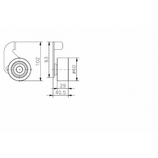 TKR 9825 TIMKEN Паразитный / ведущий ролик, зубчатый ремень