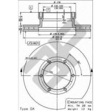 44033 AP Тормозной диск