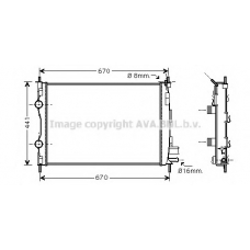 DN2287 Prasco Радиатор, охлаждение двигателя