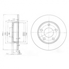BG3671 DELPHI Тормозной диск