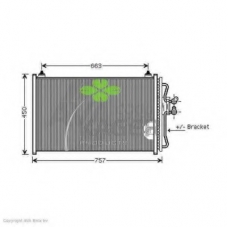 94-6104 KAGER Конденсатор, кондиционер