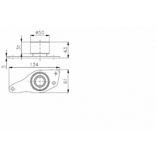 TKR 9854 TIMKEN Паразитный / ведущий ролик, зубчатый ремень