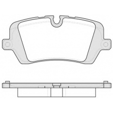P14413.00 WOKING Комплект тормозных колодок, дисковый тормоз