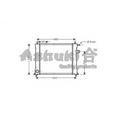 QR551-01 ASHUKI Радиатор, охлаждение двигателя