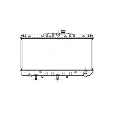TO2035 AVA Радиатор, охлаждение двигателя