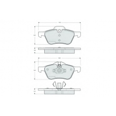 PF1459 PROCODIS FRANCE Комплект тормозных колодок, дисковый тормоз