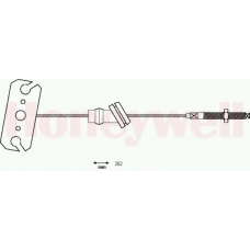 434348B BENDIX Трос, стояночная тормозная система