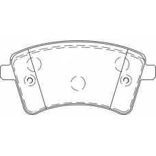 FD7450A NECTO Комплект тормозных колодок, дисковый тормоз