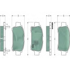 GDB3249 TRW Комплект тормозных колодок, дисковый тормоз