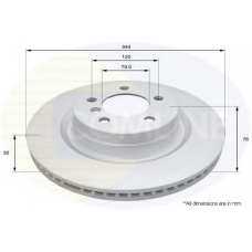 ADC1340V COMLINE Тормозной диск