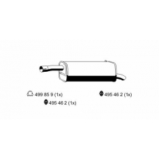 310185 ERNST Глушитель выхлопных газов конечный