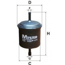 BF 676 MFILTER Топливный фильтр