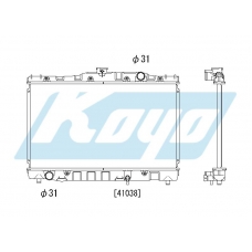 PA010029 KOYO P-tank corrugate-fin ass'y