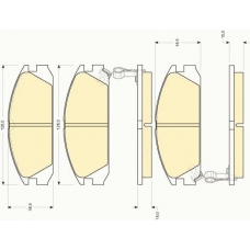6109259 GIRLING Комплект тормозных колодок, дисковый тормоз