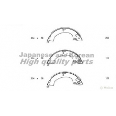 C016-01 ASHUKI Комплект тормозных колодок