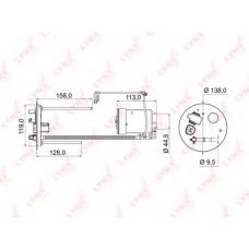LF-972M LYNX Фильтр топл. в бак mitsubishi