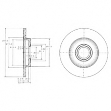 BG3416 DELPHI Тормозной диск