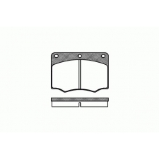 0064.00 REMSA Комплект тормозных колодок, дисковый тормоз