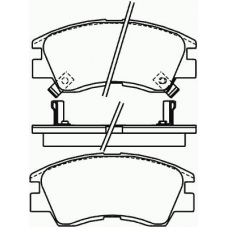 P 54 008 BREMBO Комплект тормозных колодок, дисковый тормоз