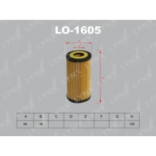 LO-1605 LYNX Фильтр масляный