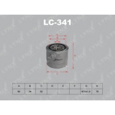 LC-341 LYNX Фильтр масляный