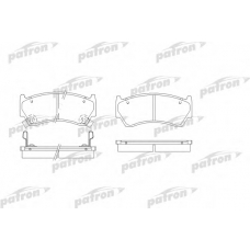 PBP1091 PATRON Комплект тормозных колодок, дисковый тормоз