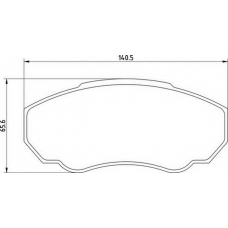 363700201354 MAGNETI MARELLI Комплект тормозных колодок, дисковый тормоз