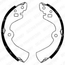 LS1494 DELPHI Комплект тормозных колодок