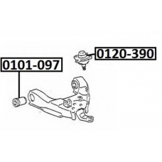 0101-097 ASVA Подвеска, рычаг независимой подвески колеса