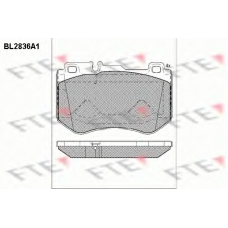 BL2836A1 FTE Комплект тормозных колодок, дисковый тормоз