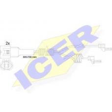 610098 E C ICER Сигнализатор, износ тормозных колодок