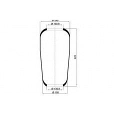 084.010-50A PE Automotive Кожух пневматической рессоры