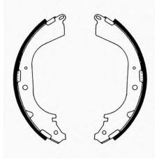 J GF-207AF JAPANPARTS Комплект тормозных колодок