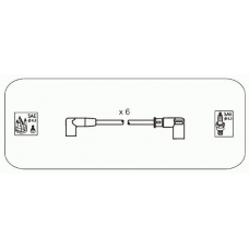 AM26 JANMOR Комплект проводов зажигания