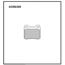 ADB0309 Allied Nippon Тормозные колодки