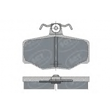 SP 224 PR SCT Комплект тормозных колодок, дисковый тормоз