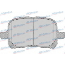 AC814881D AC Delco Комплект тормозных колодок, дисковый тормоз
