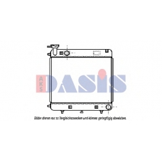 130500N AKS DASIS Радиатор, охлаждение двигателя